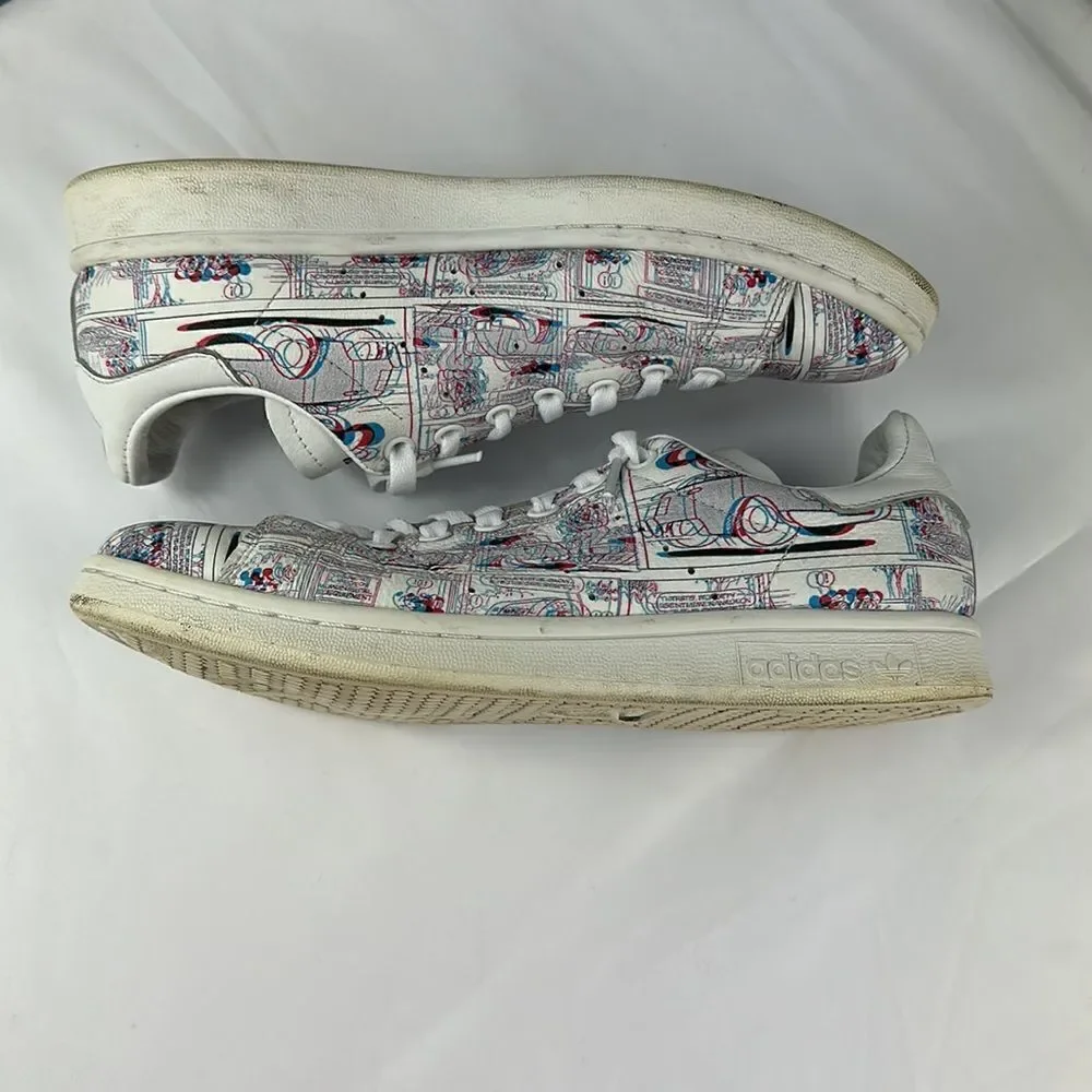 Adidas Limited Edition Stan Smith Mickey Mouse 3D Print Sneakers Size 7.5
